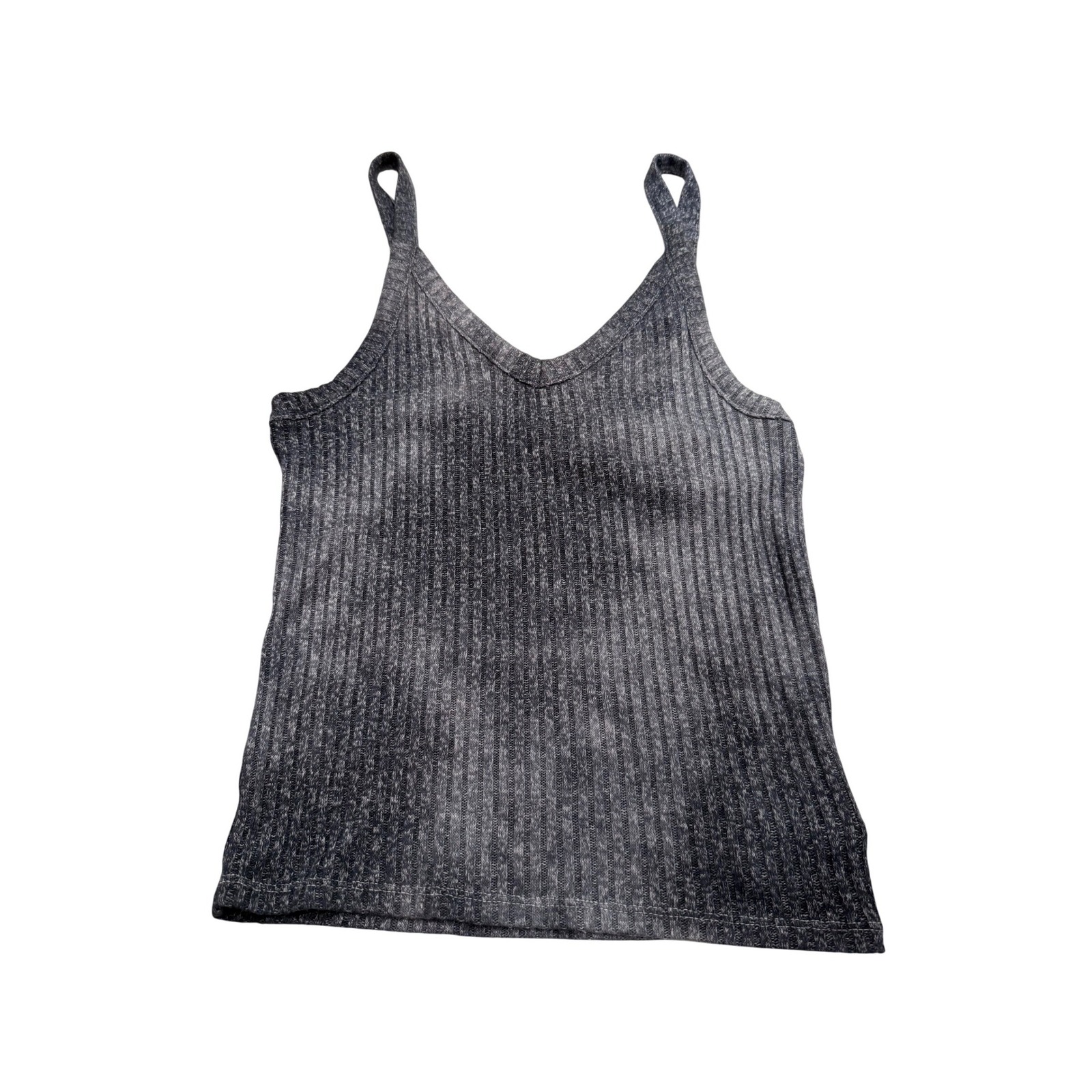 American Eagle Soft & Sexy Ribbed Tank Top Gray Acid Wash V-Neck Camisole Small